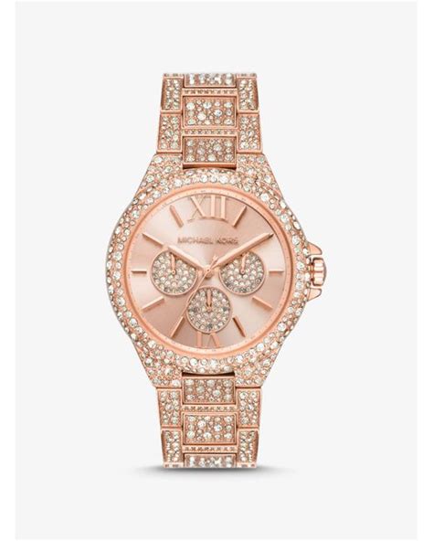 michael kors rose gold oversized watch|More.